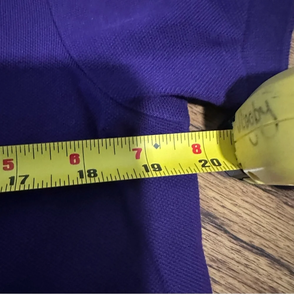 Polo Ralph Lauren Purple Polo Shirt Yellow Logo big pony short sleeve medium